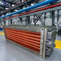 Intercooler anti-poussière pour équipement minier, échangeur de chaleur à tubes à ailettes en cuivre rouge pour système de refroidissement d'air de moteur diesel turbocompressé