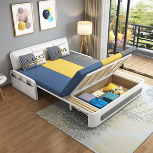 Nuovo Divano Letto Pieghevole Moderno di Alta Gamma con Colore Personalizzabile per Arredamento di Piccoli Soggiorni - Product Image 1