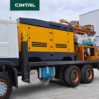 Plate-forme de perceuse montée par camion résistant du châssis 6x6 tous terrains 300m 400m 500m de profondeur