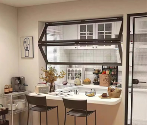 סגנון מודרני מסגרת חלון סגסוגת אלומיניום מתקפל חלונות מסחרי קיפול חלונות בסגנון ספרותי - Product Image 6