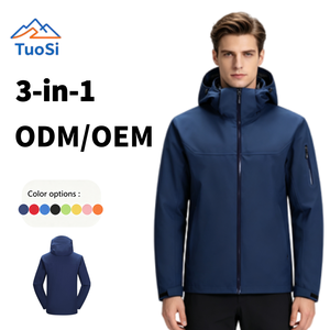 Chaqueta OEM de 3 capas para festivales y conciertos, unisex, con cremallera, impermeable, con pulsera desmontable, forro luminoso y bolsillo extraíble para tickets. - Product Image 1