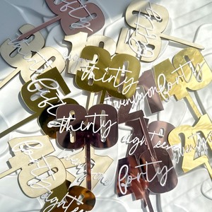 Adornos acrílicos para pasteles con diseño de miel y dulzura, estilo Instagram, para decoración de cumpleaños, tamaños 18, 21, 30 y 40. - Product Image 1