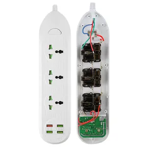 Proveedor chino Venta Smart Power Strip 3000W Potencia 16a Corriente nominal Toma de corriente