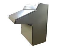 Boîtier métallique pour poste de contrôle industriel, coffrets de distribution, poste de commande électrique fermé pour opérateur