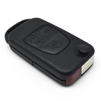 Coque de protection noire pour clé de voiture télécommande 3 boutons, remplacement universel pour clé plip sans clé, clé vierge modifiée