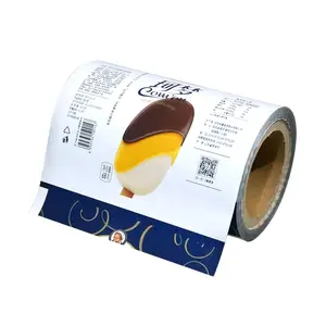 Custom Printed Food Grade Plastic Roll Film Ice Cream Popsicle Roll Wrapper Film