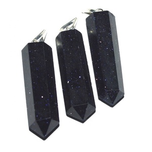 Colgantes de lápiz de piedra solar azul, compra de colgantes - Product Image 1