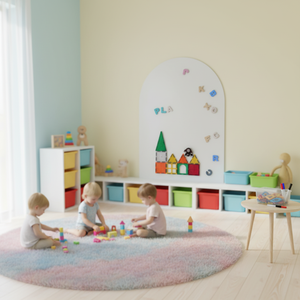 <span class=keywords><strong>Pizarra</strong></span> Magnética Removible Autoadhesiva de Borrado en Húmedo para Dibujo y Aprendizaje Infantil - Product Image 1