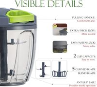 Fruit- en groentesnijder Babyvoedingsblender Processor Snelle blender Groente-knoflookmolen Handmatige keukenhulpjes