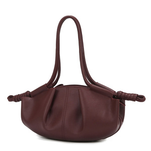 Sac à main en cuir PU souple pour femmes, sac à bandoulière rétro en forme de nuage avec détail de nœud pour le quotidien - Product Image 6
