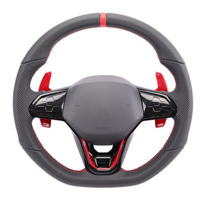 Pour Volkswagen VW MK6 <span class=keywords><strong>Golf</strong></span> 6 GTI MK7 <span class=keywords><strong>Golf</strong></span> <span class=keywords><strong>7</strong></span> volant de voiture personnalisé LED <span class=keywords><strong>Alcantara</strong></span> volant en cuir - Product Image 2