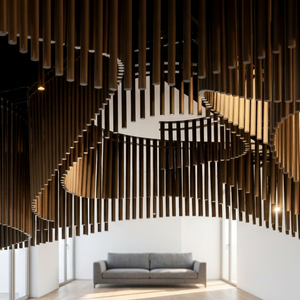 Paneles de Techo de Fibra de Vidrio con Diseño de Rejilla, Minimalistas, Acústicos, Resistentes al Fuego, para Uso en Interiores - Product Image 5