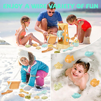 Plage sable jouets ensemble bac à sable jouet été extérieur ponçage outil plastique arrosoir sable râteau lutte plage seau pour enfants