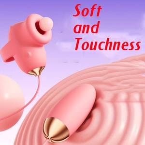 Mini vibromasseur 2 <span class=keywords><strong>en</strong></span> 1, modes de vibration et d'aspiration, 10 réglages, silicone souple, rechargeable par USB, masseur personnel silencieux pour couples - Product Image 3