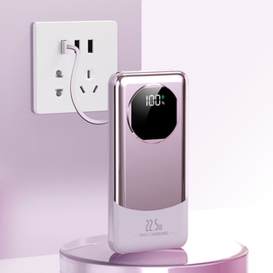 Ngoài trời sạc nhanh 20000mAh pd22.5w kép USB Trạm điện cầm tay 20000mAh Type-C Cáp LED hiển thị kỹ thuật số Li-Polymer - Product Image 3