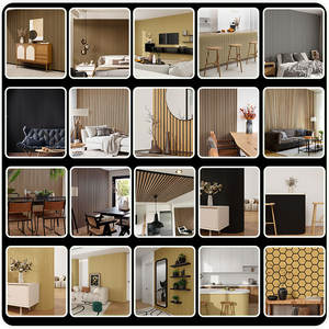 Échantillon de Panneau Mural en Placage de <span class=keywords><strong>Bois</strong></span> Acoustique, Panneau Mural en <span class=keywords><strong>Bois</strong></span> Lamellé Insonorisé et Courbé, Panneau Akupanel, Panneau Tambour en <span class=keywords><strong>Bois</strong></span> - Product Image 5