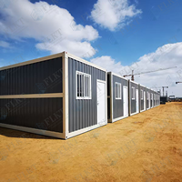 Maisonnette préfabriquée modulaire FLKT, installation rapide, prête à vivre, pliable, type conteneur.