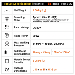 Pistolet de pulvérisation sans air professionnel et DIY sur pied, moteur sans balais, batterie au lithium pour revêtement de meubles - Vente en gros - Product Image 4
