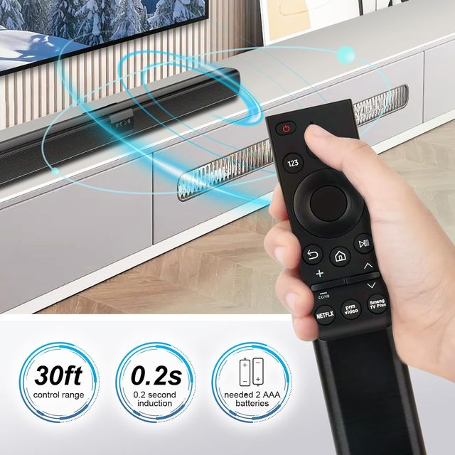 BN59-01363A Solar Voice Remote Control Use for Samsung Smart TV Neo QLED Series QN43LS03AAFXZA QN43Q60AAFXZA QN50LS03AAFXZA