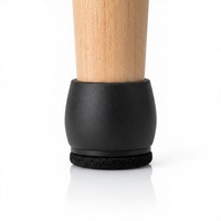 Protège-pieds de meubles noirs en feutre, manchon de protection pour sol, pour lit, chaise, table
