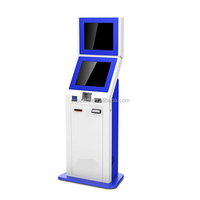 Kiosque intelligent autoportant double borne de billetterie pour loterie, paiement en libre-service, Instagram, écran tactile IR 19 pouces, intérieur