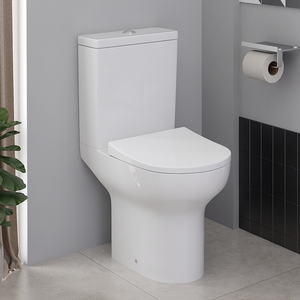 Inodoro de cerámica de dos piezas <span class=keywords><strong>moderno</strong></span> Deutschland, inodoro con lavabo de altura extendida, accesorio de baño certificado CE Cupc - Product Image 4