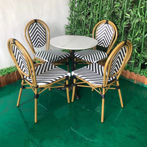 Meubles de patio extérieur Chaise en rotin de style français Chaises de bistrot <span class=keywords><strong>parisien</strong></span> <span class=keywords><strong>Paris</strong></span> Cafe - Product Image 4
