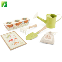 Kit d'outils de jardinage pour enfants, ensemble d'outils de jardinage pour enfants, kit de jardinage en bois pour enfants