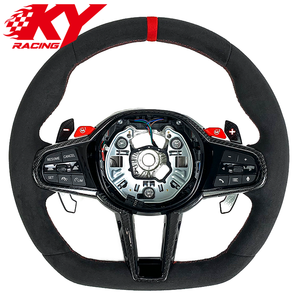 Volante LCI nuevo y mejorado de fibra de carbono y cuero personalizado para BMW G20 G2X G30 G3X G80 G82 G87 G8X G05 G07 F9X 2018-2026 - Product Image 1