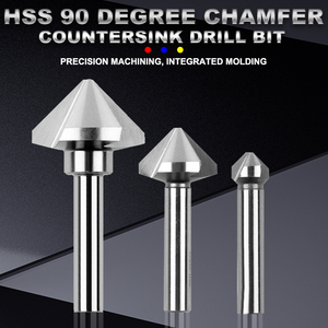Songqi 3 sáo HSS <span class=keywords><strong>chamfer</strong></span> khoan bit cho gỗ & kim loại mịn countersinking & deburring công cụ - Product Image 3