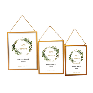 Khung Ảnh Vàng Nổi Hai Mặt Khung Ảnh Trang Trí Nội Thất Bằng Kim Loại Gắn Tường - Product Image 1