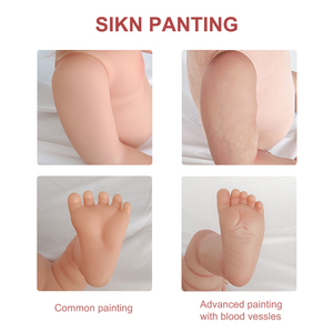 Réaliste 20 ''Munecas Reborn Poupées Réaliste 3D Peint Silicone Reborn Baby Dols pour Filles Cadeaux - Product Image 5