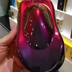 Pó de pigmento para pintura de carros preto camaleão vermelho super deslocador - Product Image 6