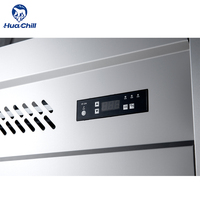 Réfrigérateur congélateur commercial de grande capacité 1520L Source d'énergie électrique à économie d'énergie Refroidissement direct Classe A +++ Ménage