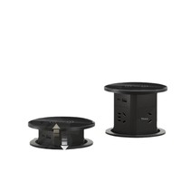 Multiprise verticale multifonctionnelle avec chargeur USB sans fil intégré, 4 prises CA et 4 ports USB-C/USB-A, polyvalente