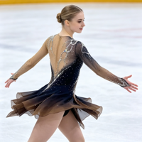 Robe de patinage artistique noire et marron avec strass, manches longues en maille, dos en V profond, costume pour adultes et enfants, compétition, performance