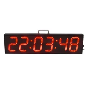 6 inch 6 digit led digital countdown timer for marathon races with stand