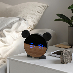 Sveglia digitale a LED grande schermo orologio da parete decorazione per la casa sonnecchia tavolo elettronico per bambini portatile smart cartoon - Product Image 1