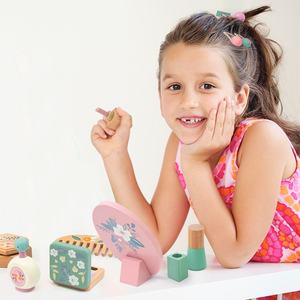 Set de Maquillaje y Peluquería de Simulación Transfronterizo, Diseño Floral de Madera, para Niñas, Color Rosa, Juego de Imitación de <span class=keywords><strong>Princesa</strong></span> - Product Image 3