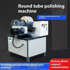 Machine de polissage multifonctionnelle en métal entièrement automatique petite conception de bureau pour le dessin de tube pliant le polissage cylindrique - Product Image 5