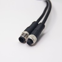 M12 5-poliges Formkabel 5-Pin Stecker auf Buchse Anschluss Anpassbare Länge