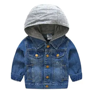 Achats en ligne Veste en jean d'automne pour garçons mignons de style coréen Acheter en gros auprès de la Chine