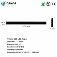 Layar LCD BOE 35" DV35OFBM-N10 Ultra Wide Digital Signage Bar Stretch LCD Display dengan Android atau USB AD Board