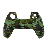 Casing Kamuflase untuk Pegangan Kontroler Game PS5, Sarung Pelindung Silikon