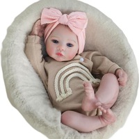 Sunnyfan Poupée Reborn réaliste MADOW de 18 pouces, avec combinaison en vinyle kaki à manches longues, jouet pour bébé, cadeau de Noël pour enfants, modèle 3067