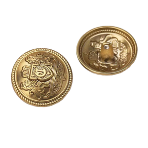 Металлические пуговицы из цинкового сплава с двойным львиным орнаментом, в британском стиле, модные винтажные, с тиснением, для темно-синих блейзеров и университетских костюмов - Product Image 5
