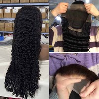 Lidemei 100% Echthaarperücke aus burmesischem, lockigem Haar, kleberlos, 13x4 Lace Front Perücken für schwarze Frauen, vorgezupft, 13x6 HD Lace Frontal Perücke