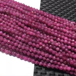 Hạt <span class=keywords><strong>Ruby</strong></span> Nhiều Mặt Màu Đỏ Tròn Để Làm Trang Sức Tự Làm 1547943 - Product Image 3