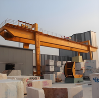 Grue mobile à portique en marbre à double poutre 25t pour blocs de granit Pierres et équipement de levage en granit