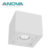 Dim to warm dimmable down light IP44 carré réglable cob downlight led spot monté en surface